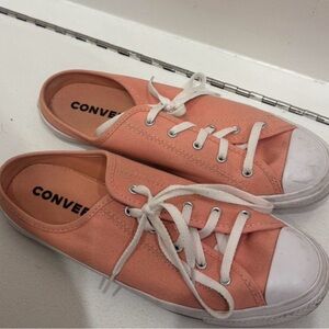 Converse Coral Canvas Shoes